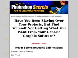 Go to: Photoshop Secrets - How To Get Great At Photoshop!