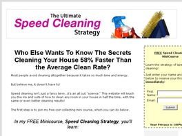 Go to: The Ultimate Speed Cleaning Strategy.