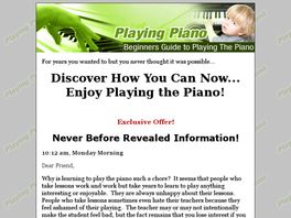 Go to: Playing Piano.