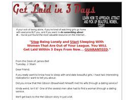 Go to: Unique Dating Guide: Get Laid In 3 Days! $72.75 Per Sale!