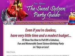 Go to: The Sweet Sixteen Party Guide