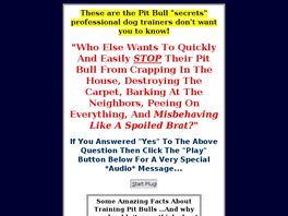 Go to: Pit Bull Training.