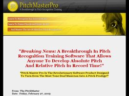 Go to: Pitch Master Pro - Ear Training Software