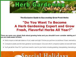 Go to: Easy Guide To Successful Herb Gardening