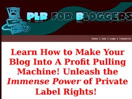 Go to: PLR For Bloggers.