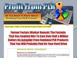 Go to: Free 12min Video Reveals Secrets To $728.83 In 1 Day With Plr!