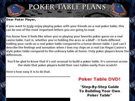 Go to: Poker Table Plans Instructional Dvd.