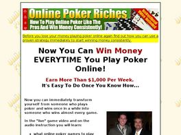 Go to: Amazing Video Series: How To Win Lots Of Money Playing Online Poker.