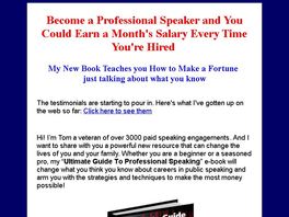 Go to: Make A Legitimate Fortune as a Professional Speaker