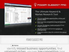 Go to: Power Suggest Pro - The Brand New Market Research Software