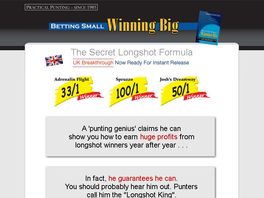 Go to: ' Betting Small - Winning Big ' - Over 3000 Copies Sold!
