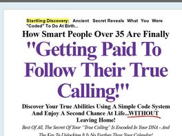 Go to: 75% Commission! Get Paid To Follow Your True Calling