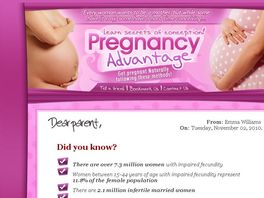 Go to: Pregnancy Advantage - 75% Per Sale - Amazing Affiliate Tools!