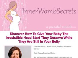 Go to: Inner Womb Secrets - Number 1 Pregnancy Targeted Product On CB