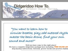 Go to: Learn To Play Didgeridoo - Sound Healing, Therapy - Targeted Niche