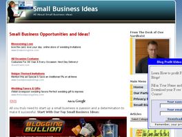Go to: Small Business Ideas And Opportunities.