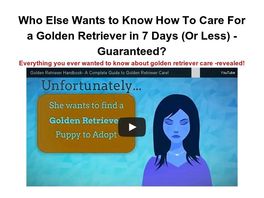 Go to: Golden Retriever Handbook - A Complete Guide To Golden Retriever Care!