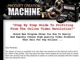 Go to: Product Creation Machine - How To Create Video Info Products