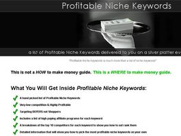 Go to: Profitable Niche Keywords