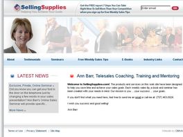 Go to: Ann Barr's Selling Supplies Web Site