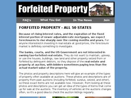 Go to: Forfeited Property: Seized Houses.