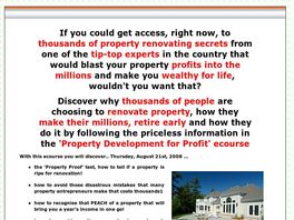 Go to: Discover Where The Real Wealth Is In Property!