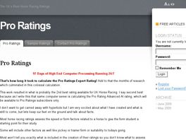 Go to: Pro Ratings UK's Best Horse Race Ratings.