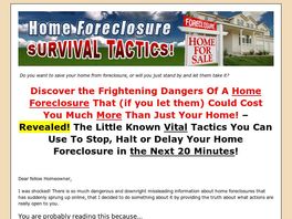 Go to: New!!! - Home Foreclosure Survival Tactics!