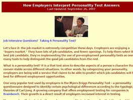 Go to: How To Beat Personality Tests.