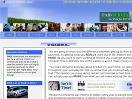 Go to: Paid Survey Group, Home Business Programs, Wholesale Lists, Money Jobs.