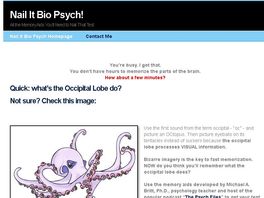 Go to: Nail It! Bio Psychology