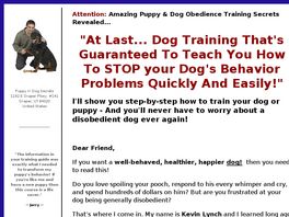 Go to: Puppy N Dog Training Secrets.