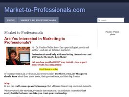 Go to: How to Market to Professionals