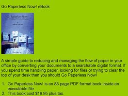 Go to: Go Paperless Now! eBook