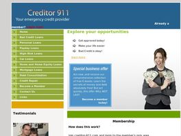 Go to: Creditor 911--Your Emergency Credit Lender Directory.