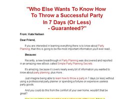 Go to: Simple Party Planning Secrets.