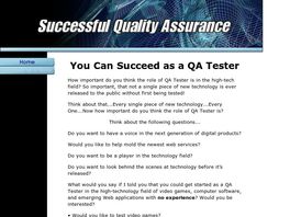 Go to: Successful Quality Assurance.