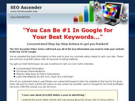 Go to: SEO Ascender - Get Ranked #1 In Google.