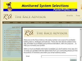 Go to: Race Advisor Pro Members Services
