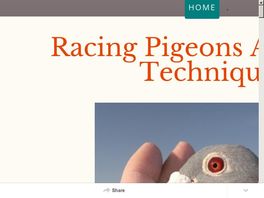 Go to: Racing Pigeons Advanced Techniques- The Ultimate Guide