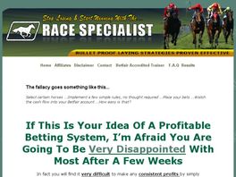 Go to: Race Specialist Definitive Horse Racing Method For Low Risk Winning