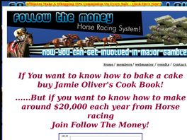 Go to: New Horse Racing Service 50% Commission.