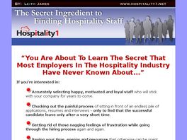 Go to: The Secret Ingredient To Finding Hospitality Staff