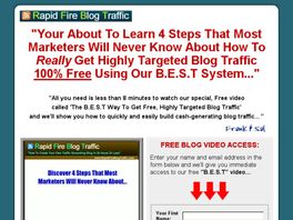 Go to: Rapid Fire Blog Traffic System.