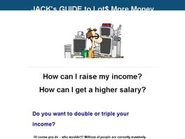 Go to: Money And Employment.