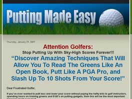 Go to: Putting Made Easy.