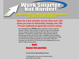 Go to: Work Smarter Not Harder!