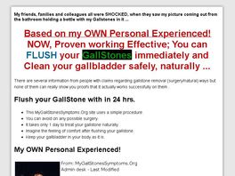 Go to: My GallStones - Personal Experienced