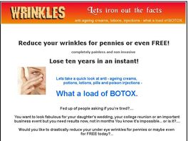 Go to: Wrinkles gone for free