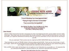Go to: Coping With Adhd